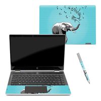 Mightyskins Skin Compatible with Hp Pavilion X360 14" (2018) - Musical Elephant | Protective, Durable, and Unique Vinyl Decal Wrap Cover | Easy to Apply, Remove, and Change Styles | Made in The USA