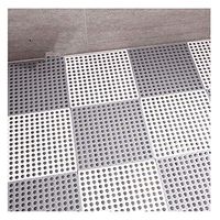 GHHZZQ Bathtub Mats Non-Slip Splice Breathable Kitchen Foot Pad Shower Stall Mat Residential, 5 Colors, 30x30cm, 1 cm Thick, 4 Pieces (Color : E, Size : 6-Tiles)