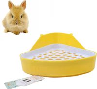 Mkono Potty Trainer Corner Litter Box for Hamster Guinea Pig Ferret Gerbil Chinchilla (Random Color)