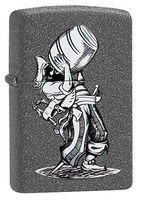 Zippo Vintage Drinking Pirate Pocket Lighter