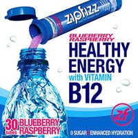 Zipfizz Healthy Energy Drink Mix, Limited Edition Blueberry Raspberry, 11g Single serving tubes - 30 Count