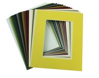 100 Pcs of 8x10 Picture Mats Mattes Matting for 5x7 Photo + Backing + Bags