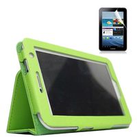 Aroko(TM) PU Leather Flip Case with Stand for 7-inch Samsung GALAXY Tab 2 P3100/P3110/ P3113/P6200 (samsung Tab 2 P3100/P3110, !Green)
