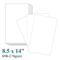 8 1/2 x 14" Legal Size Card Stock Paper - Premium Smooth 65lb Cover Cardstock - Perfect for Documents, Programs, Menus Printing | 100 Sheets Per Pack