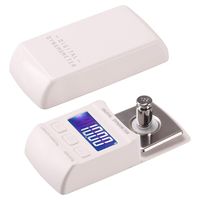 Kinstecks [New Version] 100g/0.01g Digital Turntable Stylus Force Scale LP Stylus Gauge Blue LCD Backlight Digital Scale with 10g Calibration Weight for Tonearm Phono Cartridge-White