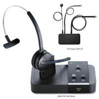 Jabra PRO 9450 Mono Midi-Boom Wireless Headset with EHS Avaya 14201-35 Cable, Bundle for Avaya Phones (1600 & 9600 Series)