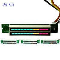 1PC 7v-12v Amplifier Board Mini Dual 12 Level indicator VU Meter Stereo Adjustable light Speed Board With AGC Mode Diy KITS(A)
