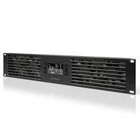 AC Infinity CLOUDPLATE T7-N, Rack Mount Fan Panel 2U, Intake Airflow, for cooling AV, Home Theater, Network 19" Racks