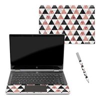 MightySkins Skin Compatible with HP Pavilion x360 14" (2018) - Marble Pyramids | Protective, Durable, and Unique Vinyl Decal wrap Cover | Easy to Apply, Remove, and Change Styles | Made in The USA