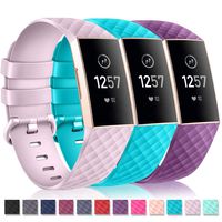 HUMENN Bands Compatible for Fitbit Charge 3,Classic & Special Edition Replacement Sport Wristband Compatible for Charge 3 and Charge 3 SE, Large Small