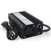 87.6V 5A Charger 87.6V LiFePO4 Battery Charger for 24S 72V 76.8V LiFePO4 Battery Pack Smart Charge with Cooling Fan