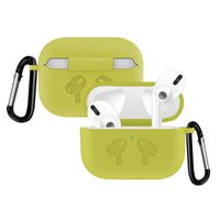 RUOQINI Compatible for Airpods Pro Case,Soft Silicone Protective Cover - Yellow