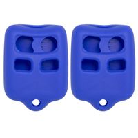 Keyless2Go New Silicone Cover Protective Cases for 4 Button Remote Key Fobs CWTWB1U345 CWTWB1U331 - Blue (2 Pack)