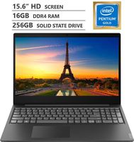 2019 Newest Lenovo Ideapad S145 15.6" HD LED-backlit Widescreen Laptop, Intel Pentium Gold 5405U 2.30GHz Processor, 16GB RAM, 256GB Solid State Drive, Wireless-AC, Bluetooth, Windows 10, Granite Black