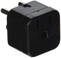 Power Bright PB11 Plug Adapter 2 Round Pin Grounded Input: American Grounded