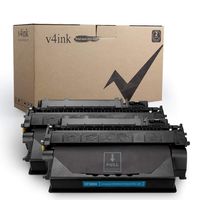 V4INK 2-Pack Compatible Toner Cartridge Replacement for HP 80X CF280X 80A CF280A Toner Ink High Yield for HP LaserJet Pro 400 M401 M401a M401d M401dn M401dne M401dw M401n MFP M425dn M425dw Printer