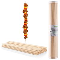 TONGYE Premium Natural BBQ Bamboo Skewers for Shish Kabob, Grill, Appetizer, Fruit, Corn, Chocolate Fountain, Cocktail and More Food, More Size Choices 4"/6"/8"/10"/12"(200 PCS)