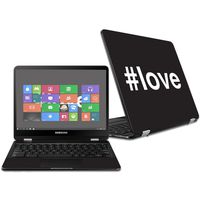 MightySkins Skin Compatible with Samsung Chromebook Pro 12.3" - Love 2 | Protective, Durable, and Unique Vinyl Decal wrap Cover | Easy to Apply, Remove, and Change Styles | Made in The USA