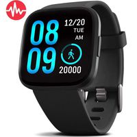 FITVII Health & Fitness Smart Watch with Blood Pressure Heart Rate Monitor, ip68 Waterproof Bluetooth Smartwatch for Android iOS Phone,Sleep Tracking Calorie Counter,Pedometer Stopwatch for Women Men