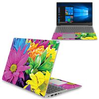 MightySkins Skin Compatible With Lenovo Ideapad 330S 15" (2018) - Colorful Flowers | Protective, Durable, and Unique Vinyl Decal wrap cover | Easy To Apply, Remove, and Change Styles | Made in the USA