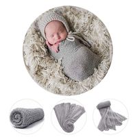 ARLAYO Newborn Baby Photography Props Cotton Stretch Wrap Fashion Styling Props (Gray)