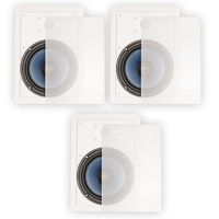 Blue Octave LW82 in Wall 8" Speakers Home Theater Surround Sound 2-Way 3 Speaker Set