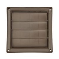 Lambro Industries 361B 6" Brown Plastic Louver Vent