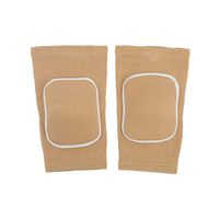 Ownsig 1 Pair Sponge Knee Pads for Dance Fitness Riding Yoga Running Tennis Support Brace Protector Patella Men Women Beige L