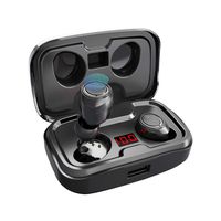 Wireless Earbuds,AIKELA TWS Bluetooth 5.0 Headphones 3500mAh with LED Charging Dock 140H Playtime 3D Stereo Sound Noise Canceling IPX7 Waterproof in-Ear Headset Earphones with Built-in Mic for Sports