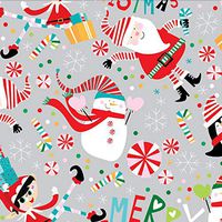 Jillson & Roberts Bulk Gift Wrap, Snow Joy, 1/2 Ream 417' x 30"