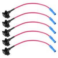 5pcs 12V Automotive Add A Circuit Fuse Adapter Blade Fuse Holder Car Add A Circuit Fuse Tap(Micro Mini)
