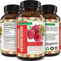 California Products Pure Raspberry Ketones Supplement Natural Fat Burner and Appetite Suppressant Boosts Metabolism and Reduces Belly Fat Fast Weight Loss Product for Men and Women 60 Capsules