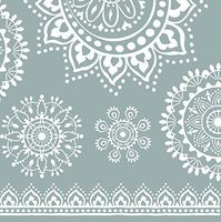 Cypress Home Refresh Tea Lace Paper Luncheon Napkin Set of 20-7 x 7 Inches