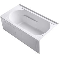 Devonshire 60 In. x 32 In. Alcove Bath with Integral Apron, Tile Flange, and Right-Hand Drain, White