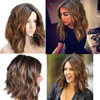 WILLTOO Wigs for Women, Full End Short Bob Wigs for Black Women