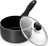 Utopia Kitchen 2 Quart Nonstick Saucepan with Glass Lid - Induction Bottom - Multipurpose Use for Home Kitchen or Restaurant