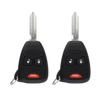 YITAMOTOR 2 Key Fob Replacement Compatible for Dodge Charger Ram Jeep Wrangler Chrysler 3 Button Keyless Entry Remote for OHT692427AA KOBDT04A