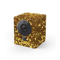 MightySkins Skin Compatible with Wyze Cam V2 - Gold Dazzle | Protective, Durable, and Unique Vinyl Decal wrap Cover | Easy to Apply, Remove, and Change Styles | Made in The USA