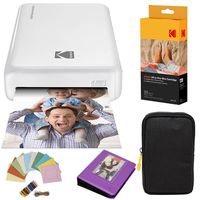 Kodak Mini2 Instant Photo Printer (White) Deluxe Bundle + Paper (20 Sheets) + Deluxe Case + Photo Album + Hanging Frames