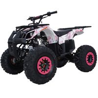 X-PRO Hawk 125 ATV Quad Youth 125cc ATV 4 Wheelers Youth 4 Wheeler ATVs Big Boys ATVs Quads Big 19"/18" Tires (Pink Camo)