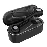Wireless Earbuds, AMORNO True Wireless Earbuds Bluetooth 5.0 Stereo Bluetooth Headphones TWS in-Ear Headset with Charging Case, Built-in Mic (Black+Silver)