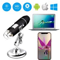 40 to 1000x Magnification Endoscope,8 LED Portable 2 in1 Function USB 2.0 Digital Microscope Magnifying Scope, Metal Stand Mini Camera,Compatible with Mac Window 7 8 10 Android Linux