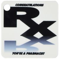 3dRose Congratulations New Pharmacist - Key Chains, 2.25 x 4.5 inches, set of 2 (kc_51470_1)