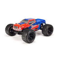 ARRMA RC Monster Truck: 1/10 Granite Voltage MEGA 2WD SRS RTR with 2.4GHz Radio | 1800mAh 6C NiMH Battery | Charger | 1:10 Scale (Red/Blue), ARA102727T1