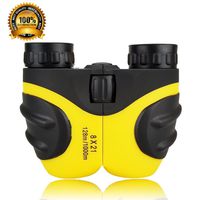 Egosky Kids Binoculars for Children, Compact 8 X 21 Telescope Boys Gifts 3-12 Years Old to Bird Watching Scenery Hiking Camping (Yellow)