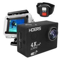 4K UltraHD Sport Action Camera F60R WiFi Waterproof Video Camera 16MP/12MP 4K 30FPS 1080P 60FPS 2.0 Inch LCD 170 Degree Lens Helmet Cam Marine Diving Recorder DV Camcorder with Remote Control