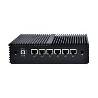 6 LAN Micro PC with Intel Core i5-6200U 2.3GHz Dual core Firewall Support AES-NI 4G RAM 64G SSD OPNSense Mini PC Fanless