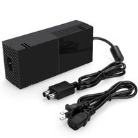 Xbox One Power Supply,[Advanced Quiet Edition]AC Adapter Power Supply Charger Cord with 100-240V AC Power Wall Cord for Xbox One，Black
