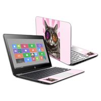 MightySkins Skin Compatible with HP Chromebook 11 G5 11.6" - Galaxy Cat | Protective, Durable, and Unique Vinyl Decal wrap Cover | Easy to Apply, Remove, and Change Styles | Made in The USA