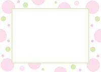 Pink Bubles Just Add a Picture Birth Announcement